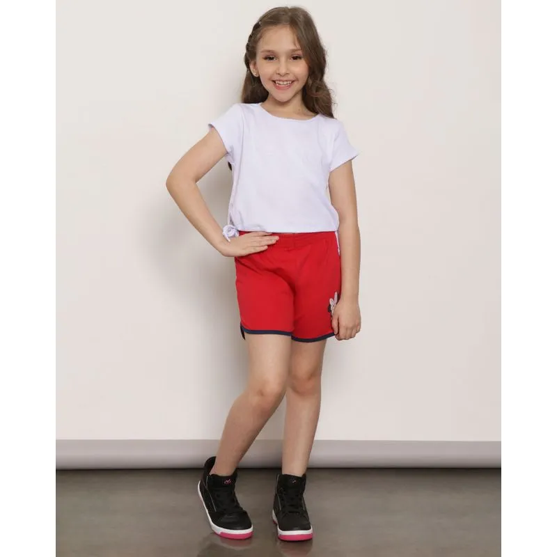 Short Infantil Disney Moletinho Minnie Boxer Vermelho 10