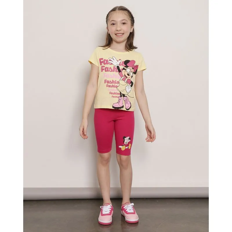 Bermuda Infantil Ciclista Disney Estampa Minnie Rosa 6