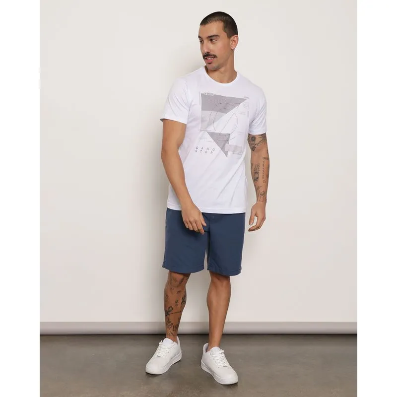 Bermuda Sarja Masculina Reta Marinho GG
