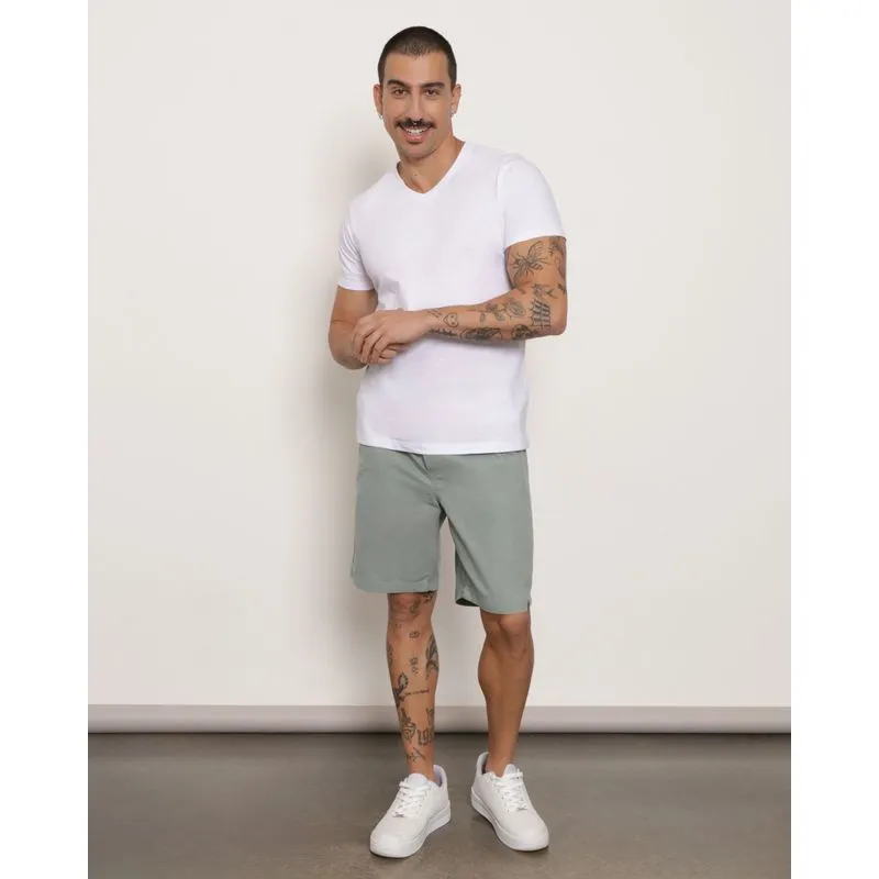 Bermuda Sarja Masculina Reta Verde G