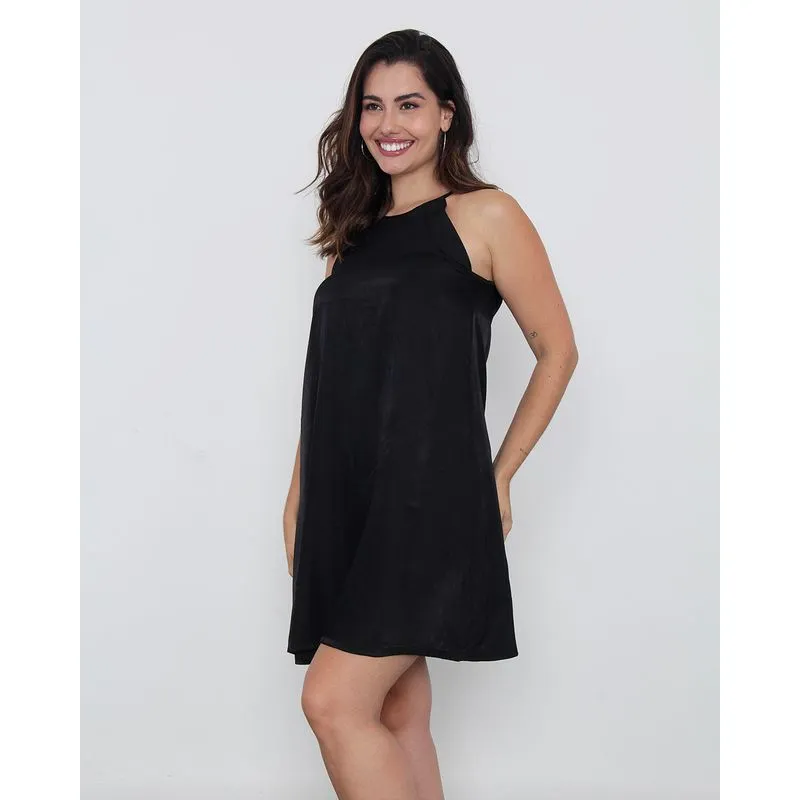Vestido Feminino Berry & Co. Cava Americana Preto M
