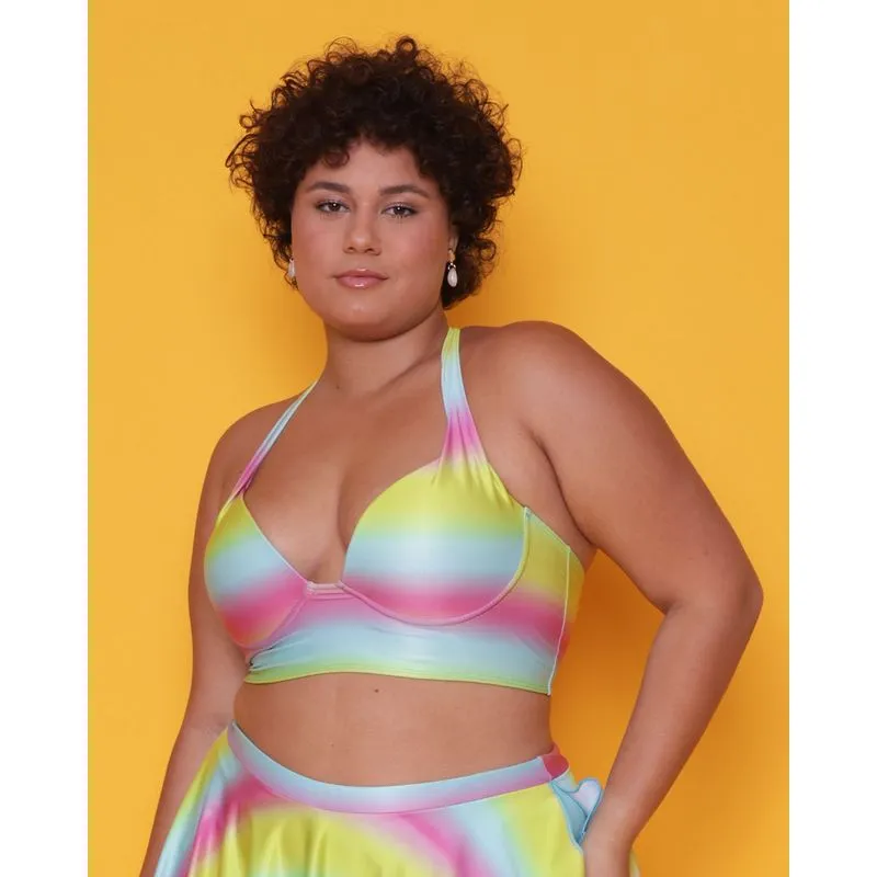 Biquíni Top Plus Size Feminino Avulso Com Aro e Bojo Rosa 52