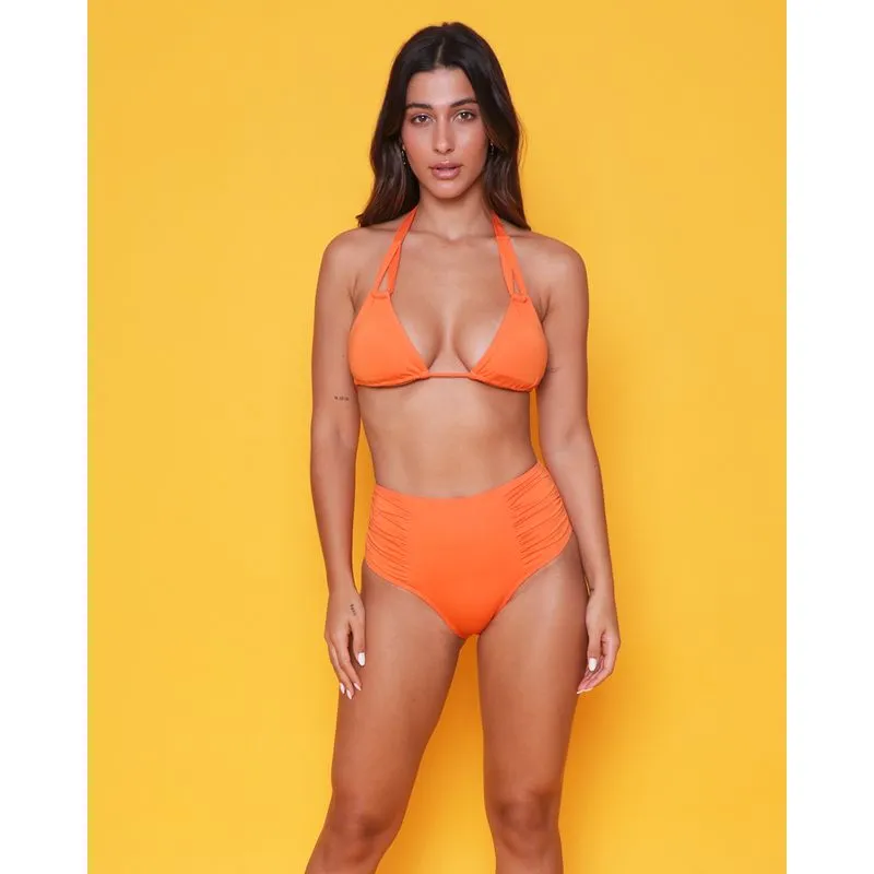 Biquíni Top Feminino Avulso Com Bojo Removível Laranja M