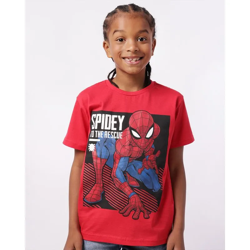 Camiseta Infantil Algodão Marvel Homem Aranha Vermelha 8