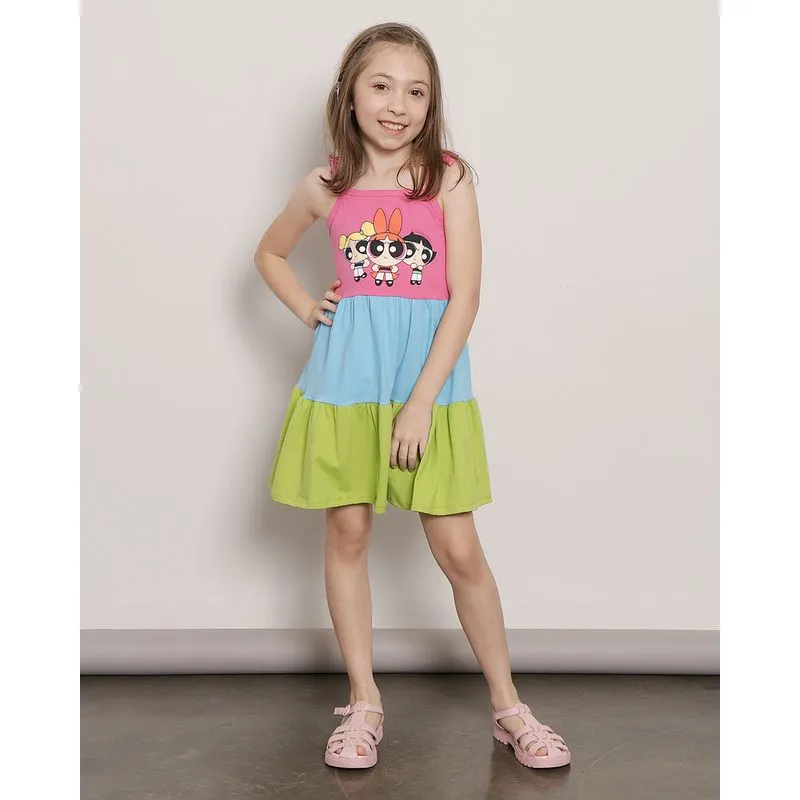 Vestido Infantil Alcinha As Meninas Super Poderosas Três Marias Rosa 4