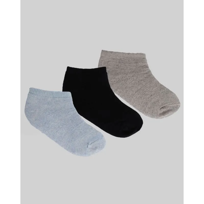 Kit Meia Infantil 3 Pares Cano Médio Cores Sortidas M