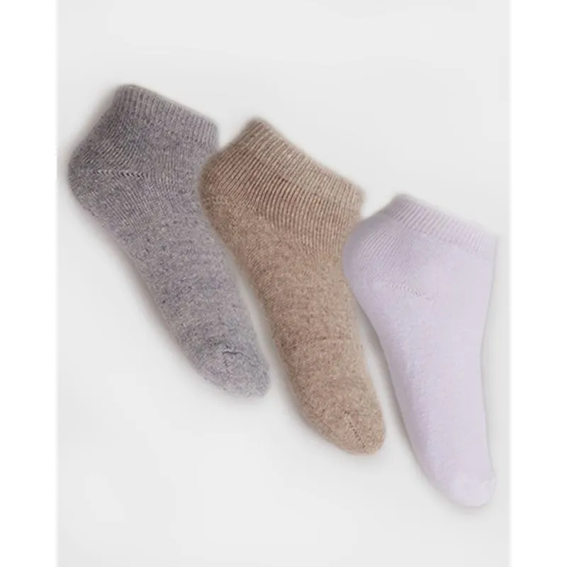 Kit Meia Infantil 3 Pares Cano Médio Cores Sortidas P