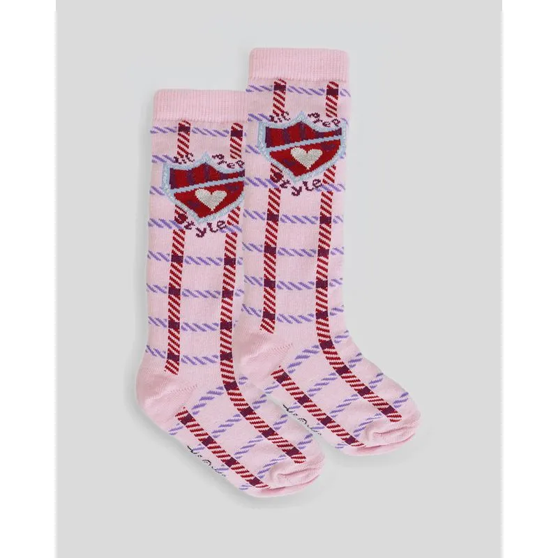 Meia Infantil Cano Longo 3/4 Estampada Cor Sortida M