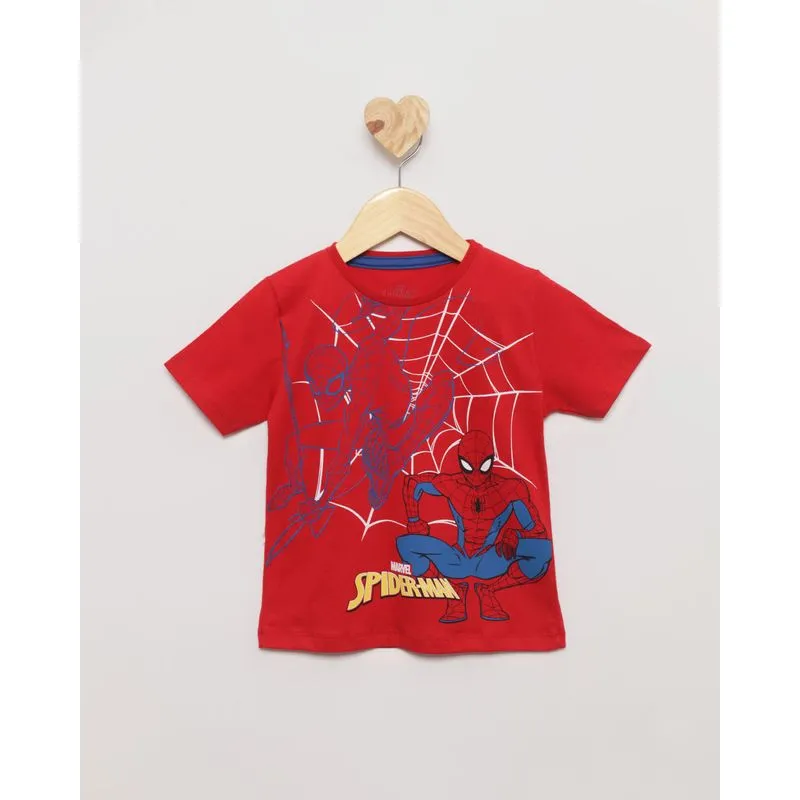 Camiseta Infantil Bebê Curta Marvel Homem Aranha 1