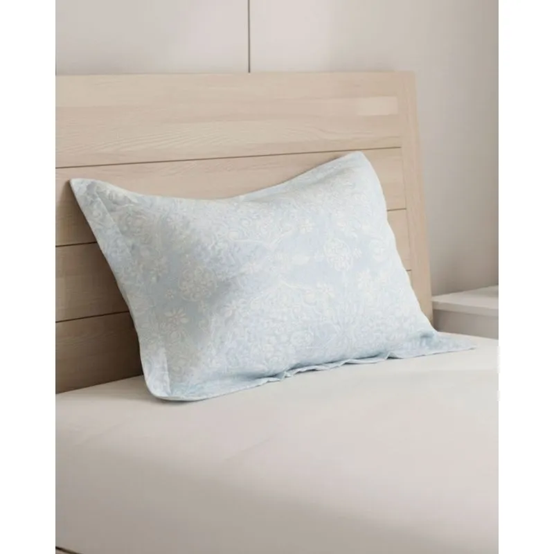 Porta Travesseiro 50cmx70cm Andreza Estampado Azul UN