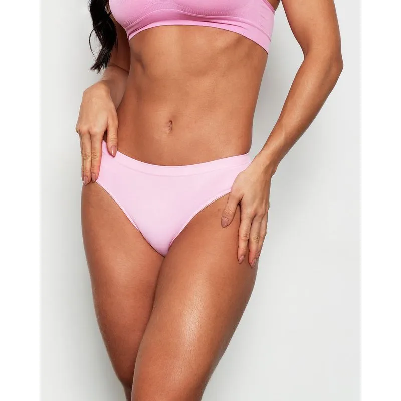 Calcinha Feminina Biquini Sem Costura Rosa M