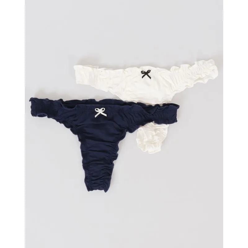 Kit Calcinha Feminina Fio Dental Fru Fru Cores Sortidas M