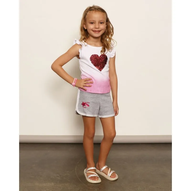 Short Infantil Moletinho Boxer Bordado Cinza 8