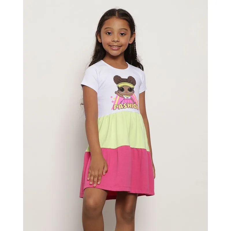 Vestido Infantil Lol Surprise Três Marias Branco 4