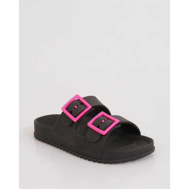 Sandália Infantil Birken Com Fivela Preta 31/32