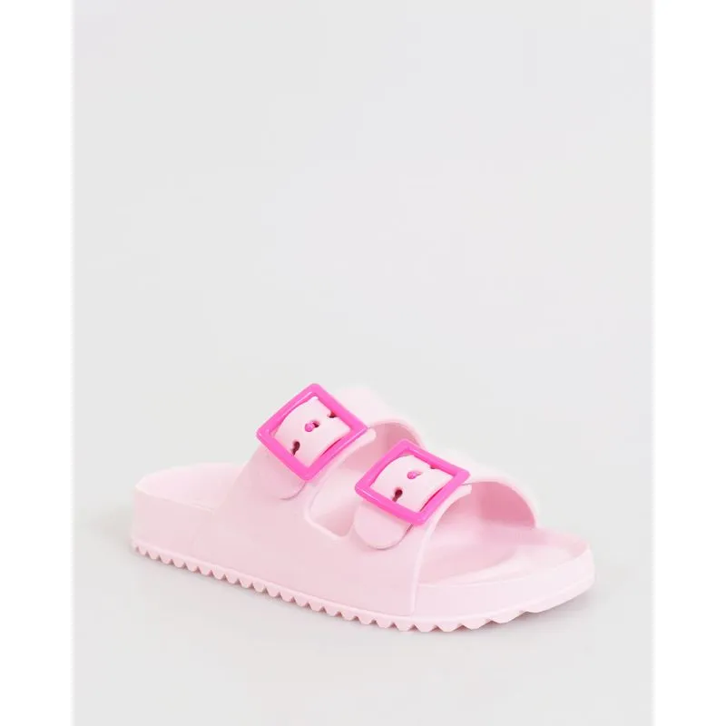 Sandália Infantil Birken Com Fivela Rosa Claro 27/28