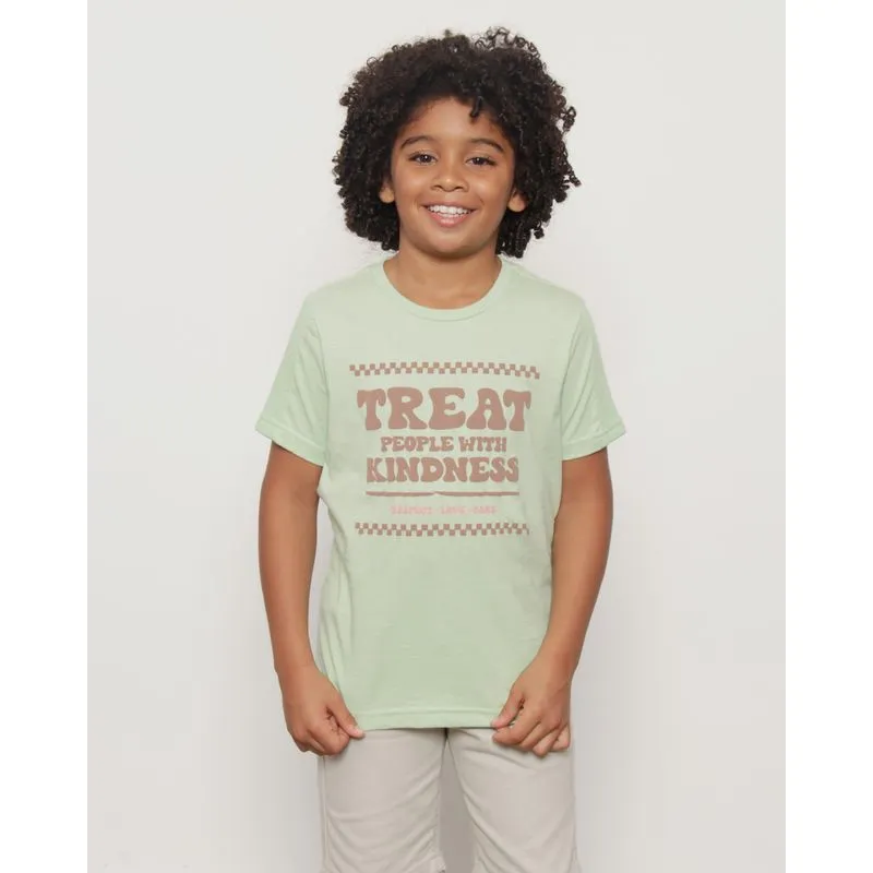 Camiseta Infantil Manga Curta Estampa Frontal Verde 8