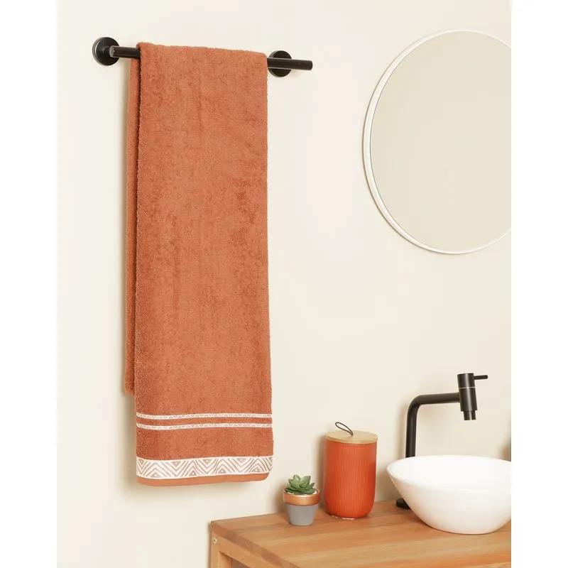 Toalha De Banho Döhler 70cmx140cm Jacquard Marrom UN