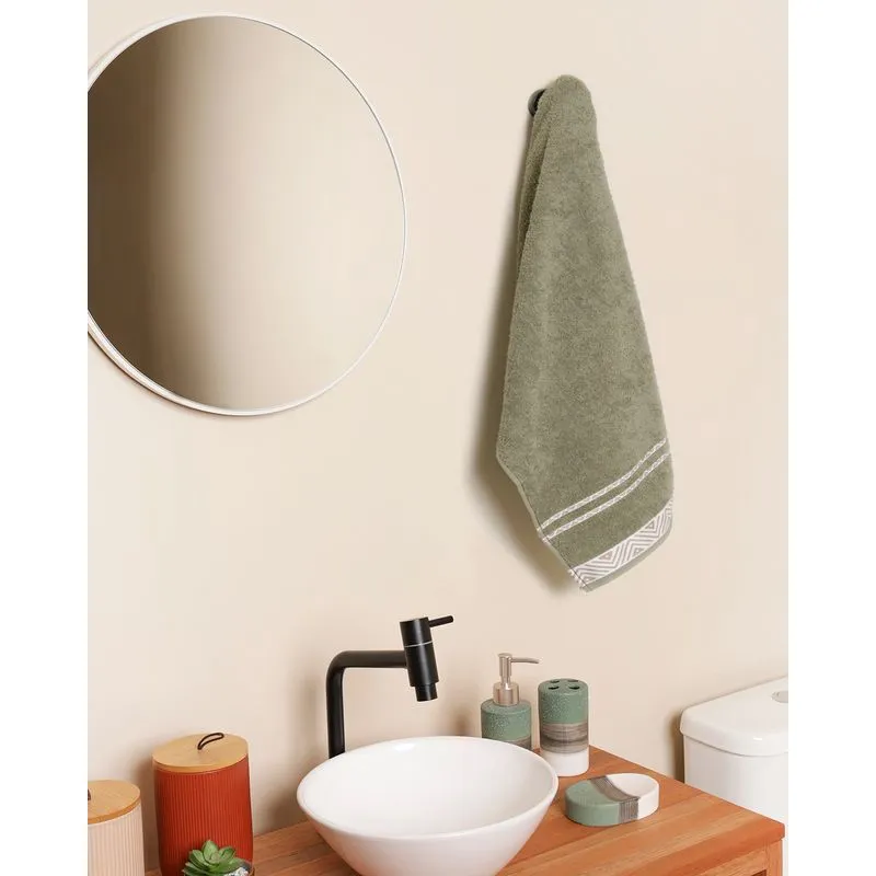 Toalha Rosto Jacquard 50cm x 80cm Döhler Verde UN