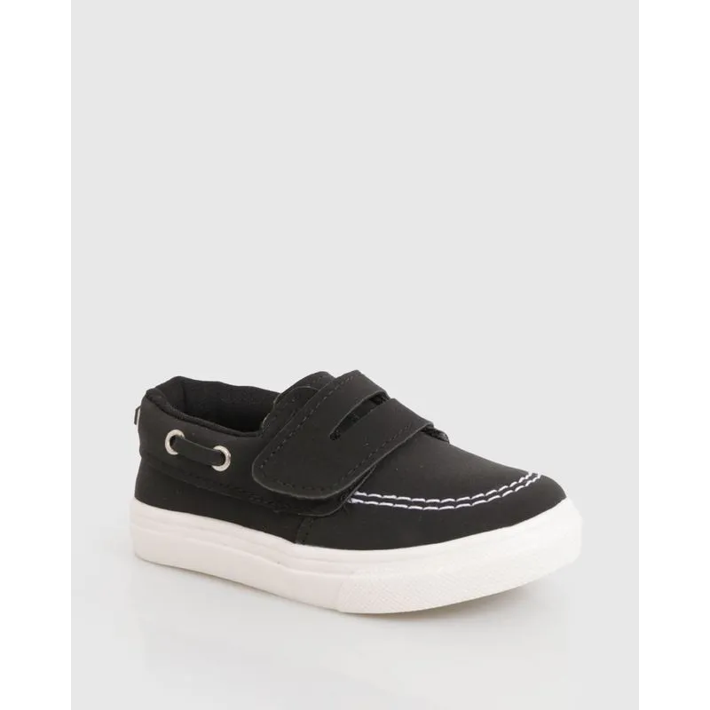 Mocassim Bebê Com Cadarço Preto 27