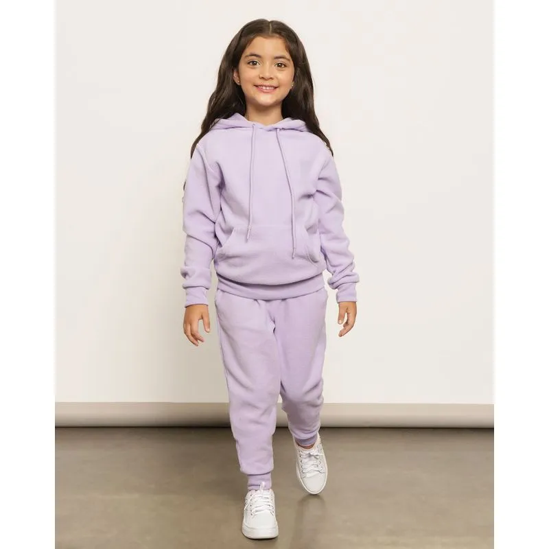 Calça Infantil Fleece Jogger Lilás 4