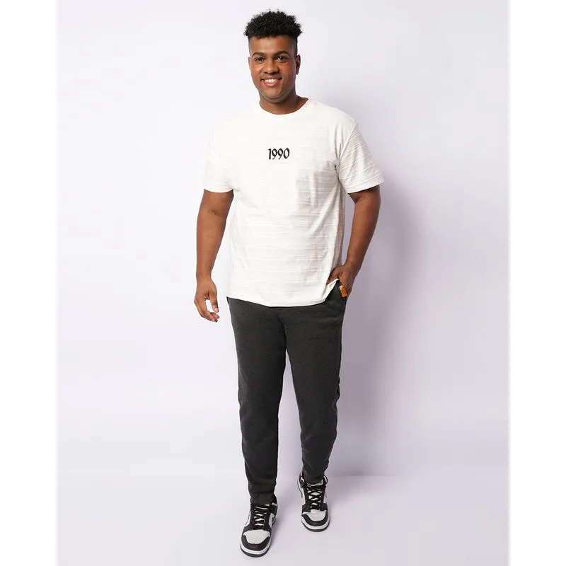 Calça Moletom Plus Size Masculina Jogger Peluciada Cinza G3