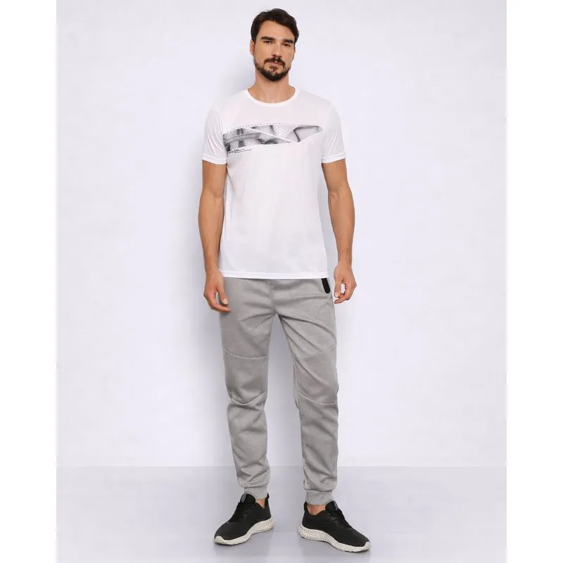 Calça Esportiva Masculina Jogger Fitter Helanca Cinza G