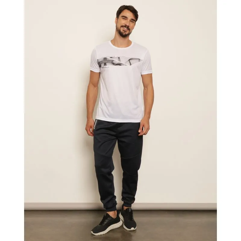 Calça Masculina Jogger Fitter Esportiva Helanca Marinho G