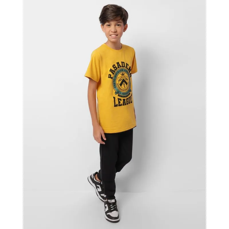 Calça Moletom Juvenil Jogger Peluciada Com Estampa Preta 12
