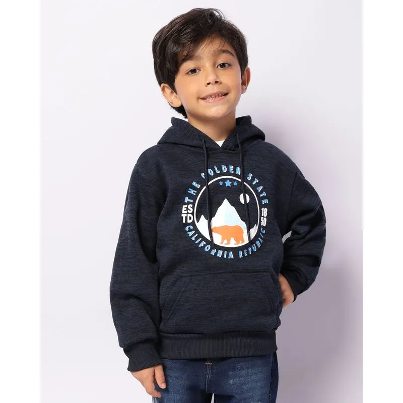 Blusão Moletom Infantil com Capuz Califórnia Marinho 6