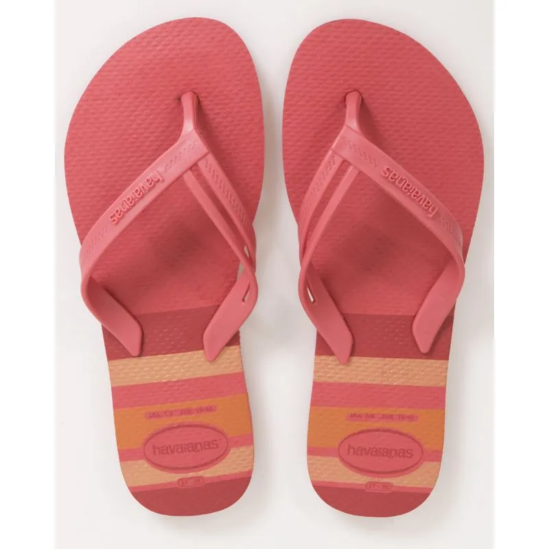 Chinelo Havaianas Feminino Elegance Print Rosa 39/40