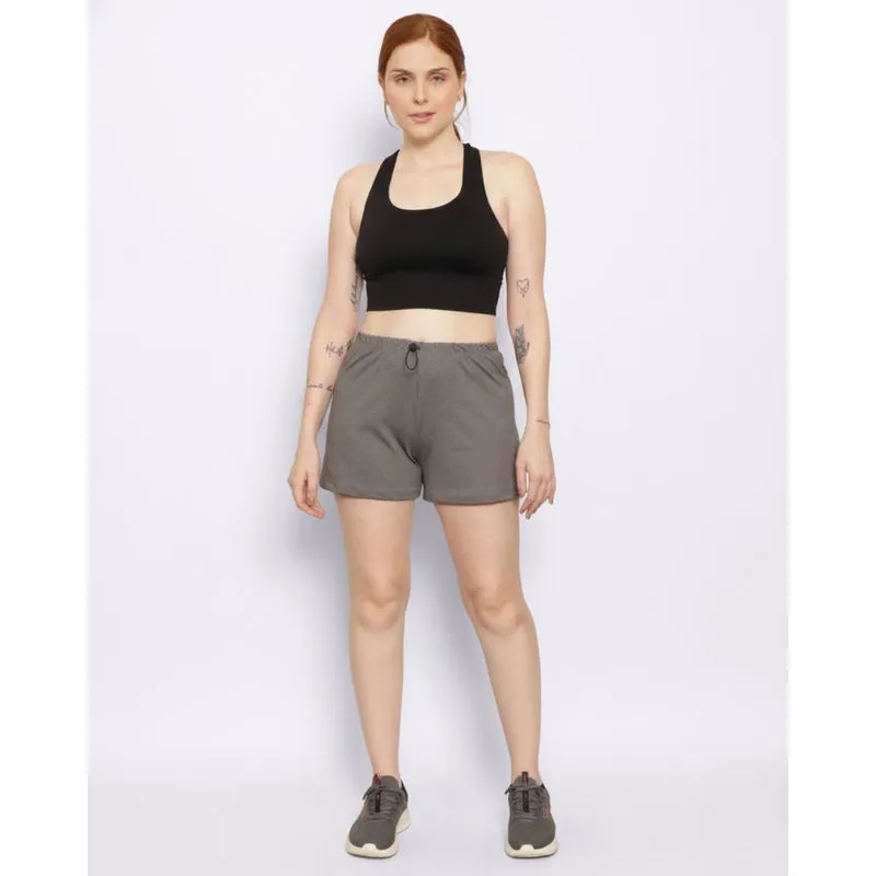 Short Fitness Feminino Fitter Cinza G