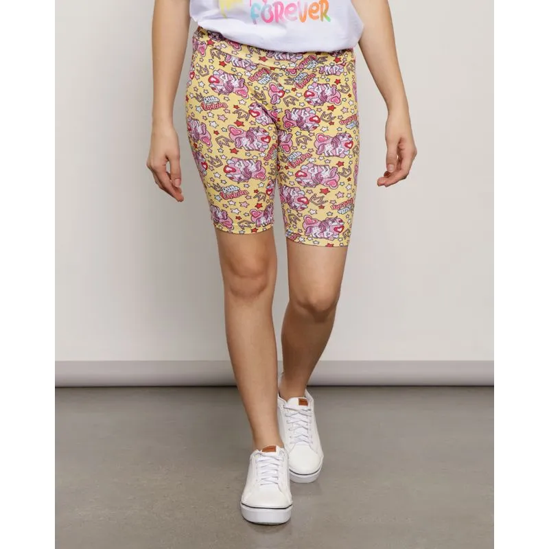 Bermuda Juvenil Ciclista Estampada Unicórnios Amarelo 14
