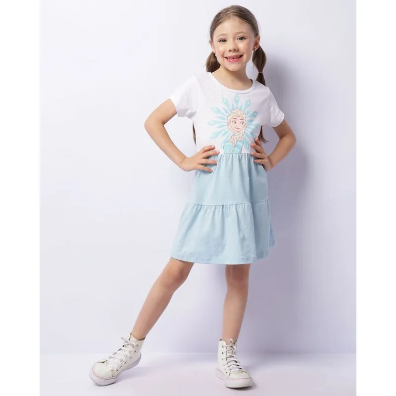Vestido Infantil Três Marias Disney Frozen Branco 10