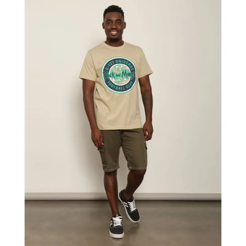 Bermuda Masculina Sarja Reta Bolso Cargo Verde 36