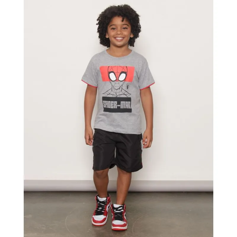 Bermuda Infantil Reta Bolso Cargo Preto 10
