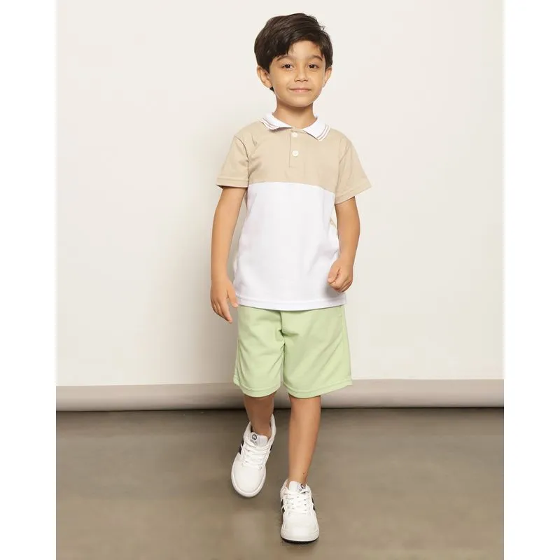 Bermuda Infantil Reta Texturizada Verde 4