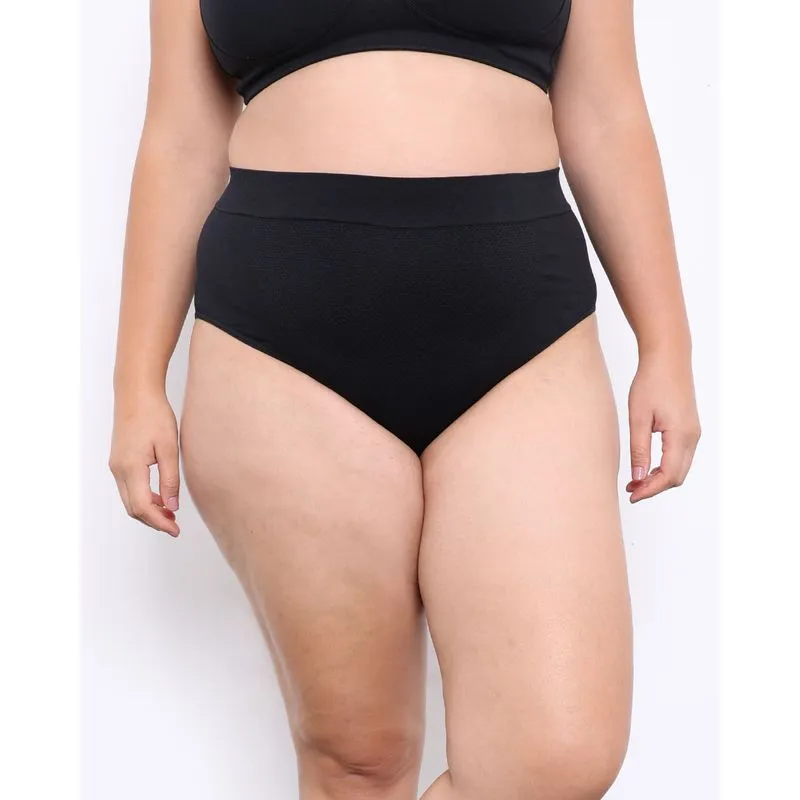 Calcinha Plus Size Feminina Biquíni Zee Rucci Preta G3