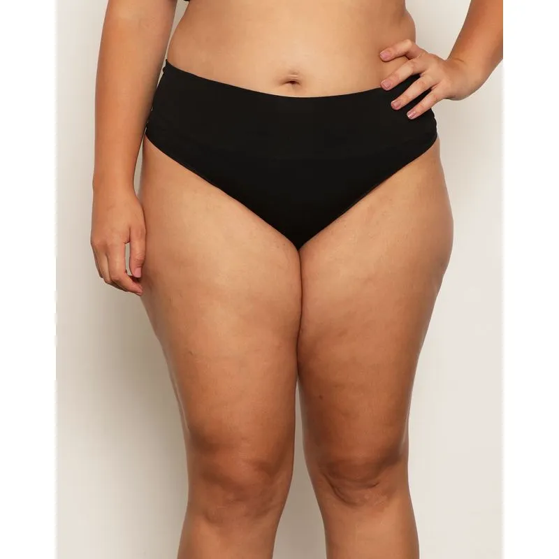 Calcinha Plus Size Feminina Fio Dental Zee Rucci Sem Costura Preto G3
