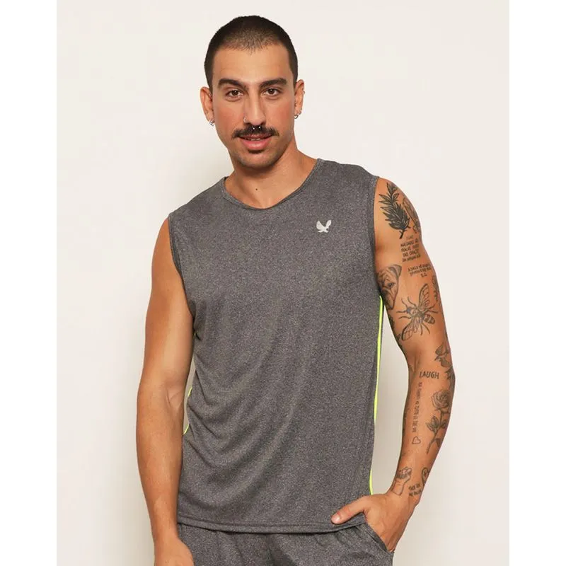 Regata Masculina Esportiva Dry Fit Cinza G