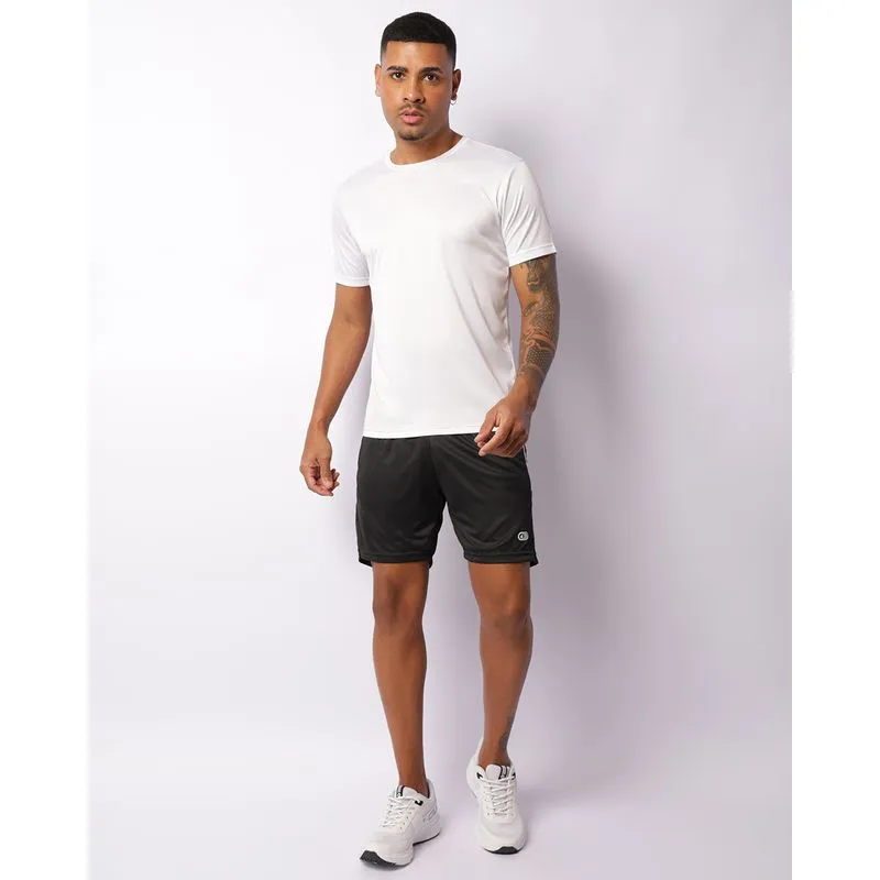 Bermuda Esportiva Masculina Dry Fit Com Bolsos Listrada Preta P