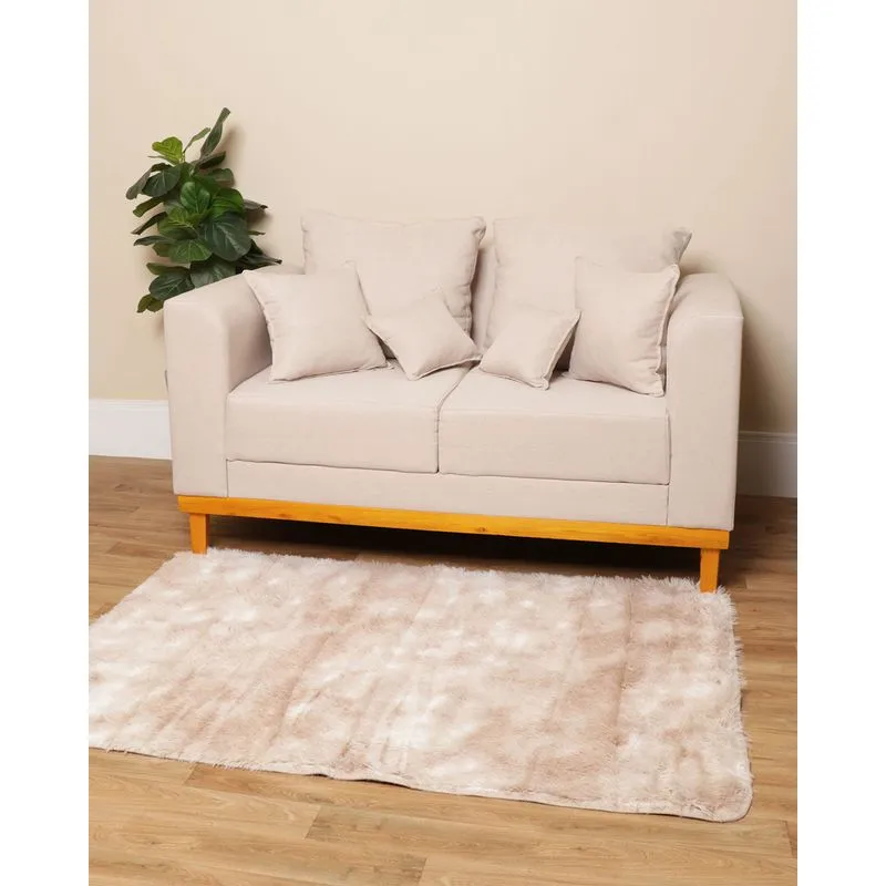 Tapete Felpudo Luxo 100cmx140cm Bege UN