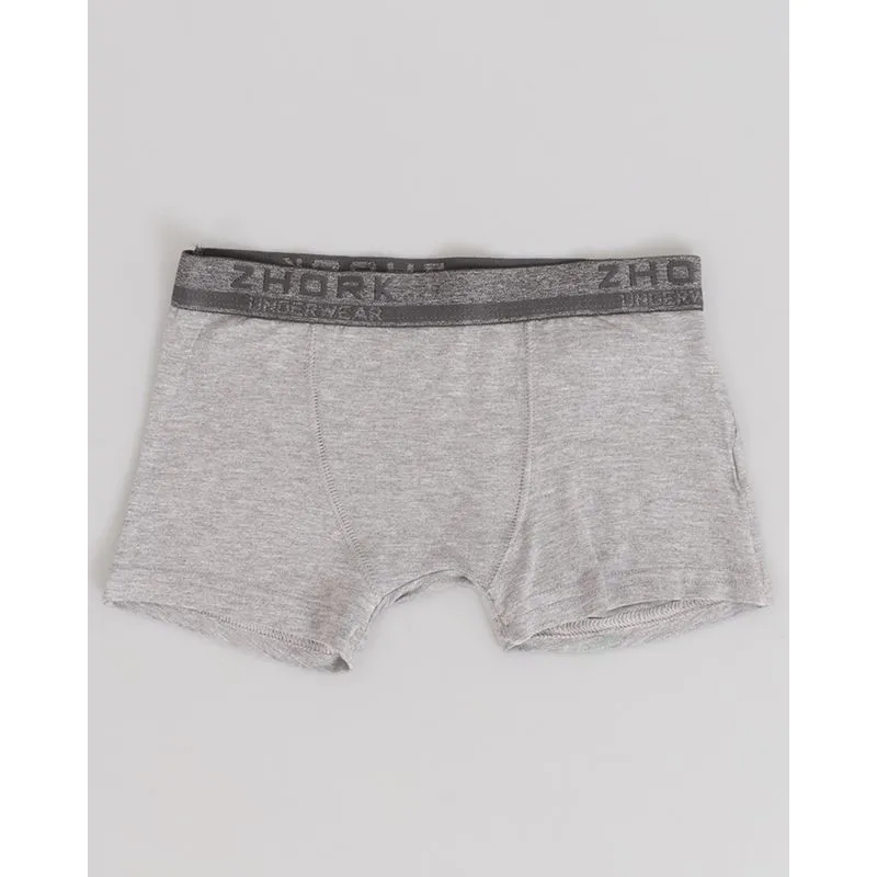Cueca Juvenil Boxer Mescla Cinza 16