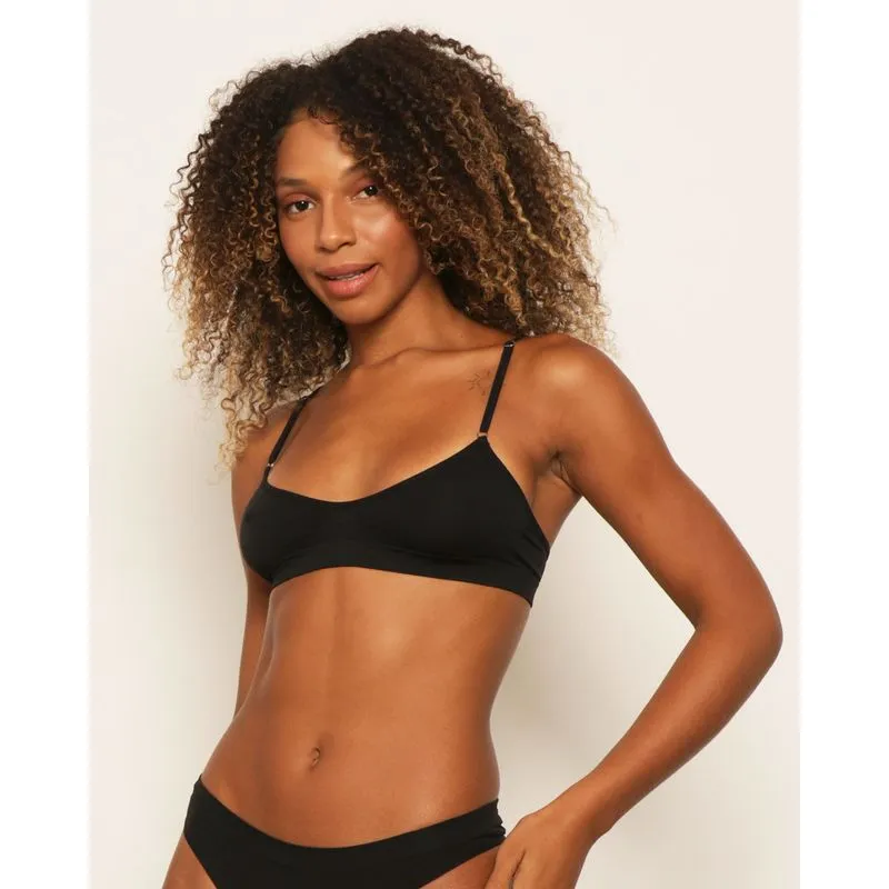 Sutiã Top Feminino Nadador Sem Costura Zee Rucci Preto GG