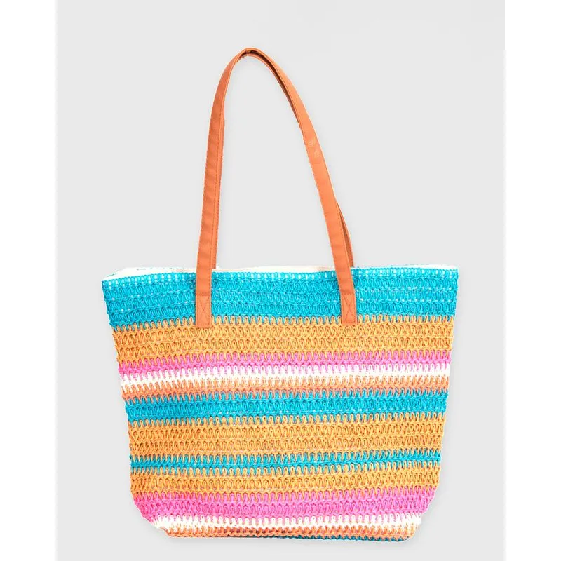 Bolsa De Praia Feminina Tote Bag Palha De Papel Cores Sortidas UN