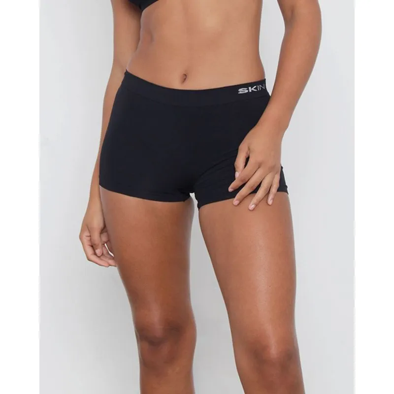 Calcinha Feminina Boxer Sem Costura Preta GG