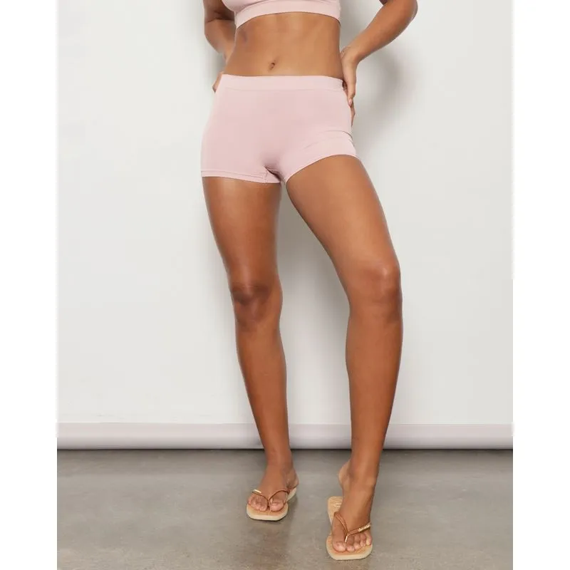 Calcinha Feminina Boxer Sem Costura Rosa G