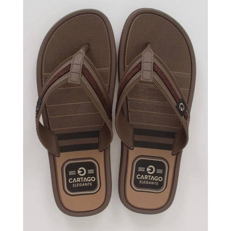 Chinelo Masculino Cartago Maiorca Marrom 43/44