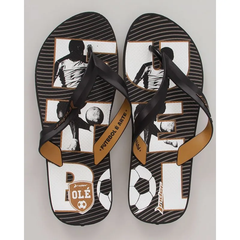 Chinelo Masculino Rider Feel Olé Preto 37/38