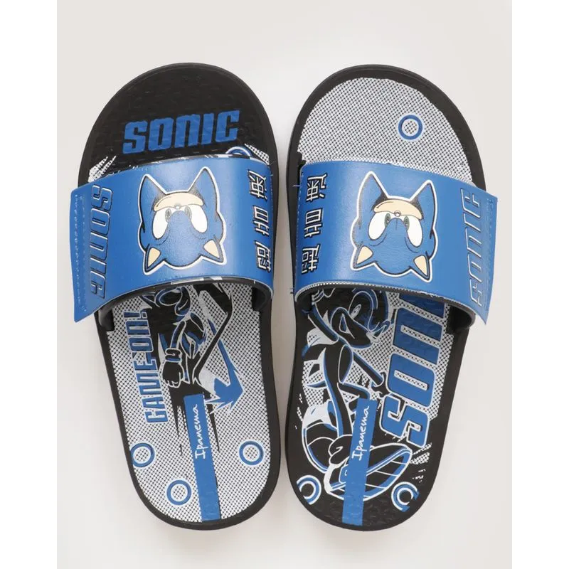 Slide Infantil Ipanema Sonic Preta 26/27